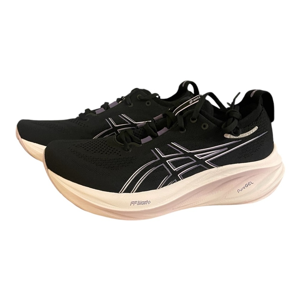 Asics Gel Nimbus 26 Women’s 10 Black Purple Running Shoes